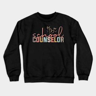 School Counselor Teacher Back To School  Counseling Crewneck Sweatshirt